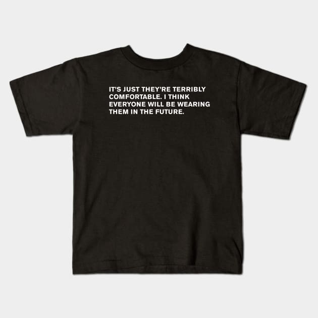 Princess Bride Quote Kids T-Shirt by WeirdStuff